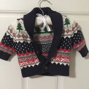 Baby GAP Ugly Christmas sweater cardigan